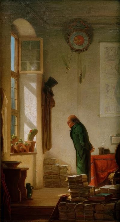 عاشق الصبار بواسطة Carl Spitzweg