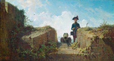 موقع الحياكة. حوالي عام 1860 بواسطة كارل سبيتزويج