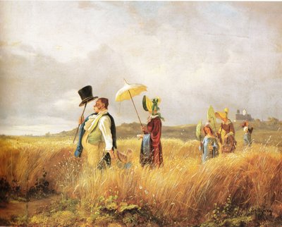 المشي يوم الأحد بواسطة Carl Spitzweg