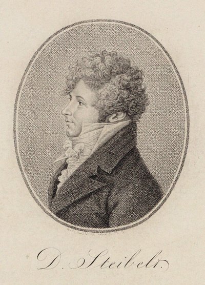 صورة لعازف البيانو والملحن دانيال ستيبلت 1765-1823 ، 1809. بواسطة كارل تراوجوت ريدل