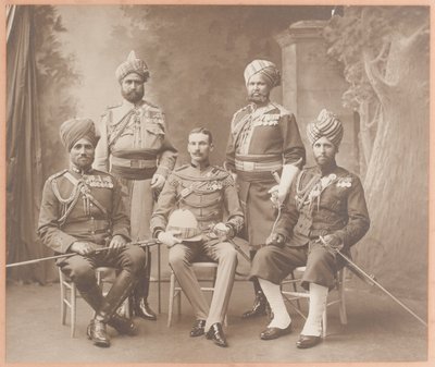 الضباط النظاميون للملك الهندي ، 1906 بواسطة كارل فانديك