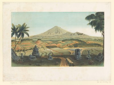 بركان سومبينج في جافا Gunong Sumbing (العنوان على الكائن) Atlas to work Java (عنوان السلسلة على الكائن) أطلس من اللوحات يحتوي على أحد عشر منظرًا خلابًا ، تنتمي إلى عمل جافا ومظهره ونباتاته وبنيته الداخلية (عنوان السلسلة بواسطة الملكية الهولندية Steendrukkerij van CW Mieling