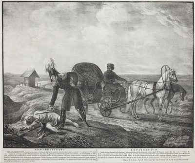 الإمبراطور ألكسندر الأول يساعد المحتاج ، 1820. بواسطة Carl von Hampeln