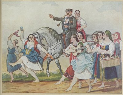 المالك وحريمه ، 1830-1840. بواسطة Carl von Hampeln