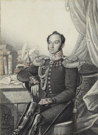 صورة ألكسندر إيفانوفيتش جيرمان ، 1822. بواسطة Carl von Hampeln
