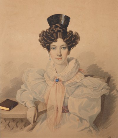 صورة لآنا بلاتونوفنا بلوتينا 1808-1886 ، 1830s. بواسطة Carl von Hampeln