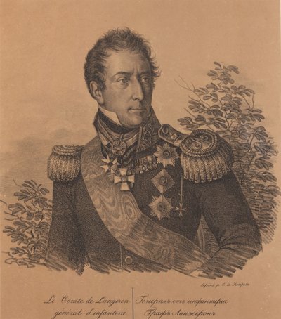 صورة للكونت ألكسندر أندرو دي لانجيرون 1763-1831 ، 1820. بواسطة Carl von Hampeln