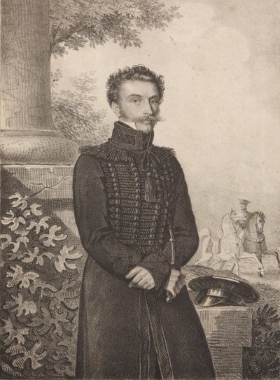 صورة للكونت بول خريستوفوروفيتش جرابي 1789-1875 ، 1820s. بواسطة Carl von Hampeln