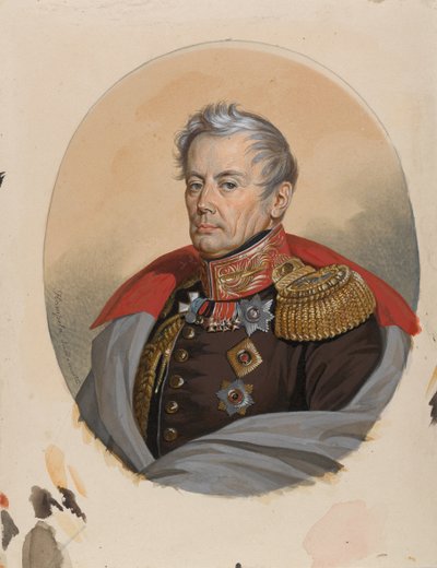 صورة الكونت Pyotr Petrovich Konovnitsyn 1764-1822 ، أوائل 1820s. بواسطة Carl von Hampeln