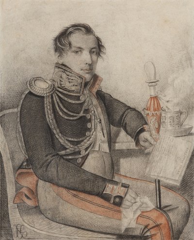 صورة الكونت Pyotr Petrovich Konovnitsyn 1803-1830 ، أوائل 1820s. بواسطة Carl von Hampeln