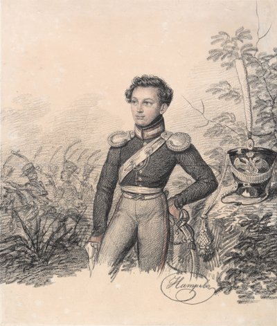 صورة لبافل Kotlubitsky ، نهاية 1810s. بواسطة Carl von Hampeln