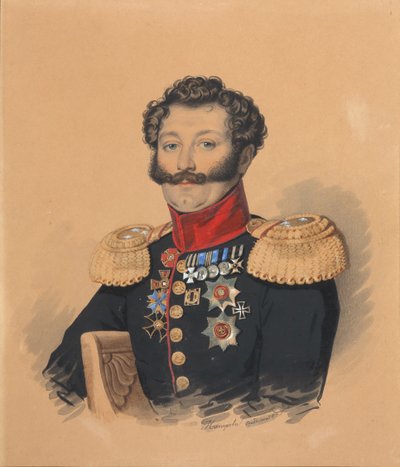 صورة للأمير ستيبان ألكسندروفيتش خيلكوف 1785-1854 ، بعد عام 1832. بواسطة Carl von Hampeln