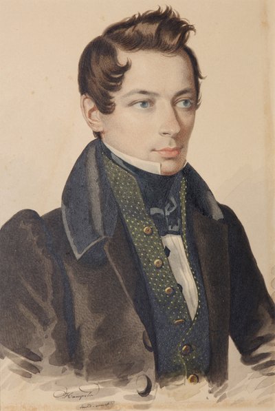 صورة لسيرجي فيودوروفيتش بلوتين 1798-1881 ، 1830s. بواسطة Carl von Hampeln