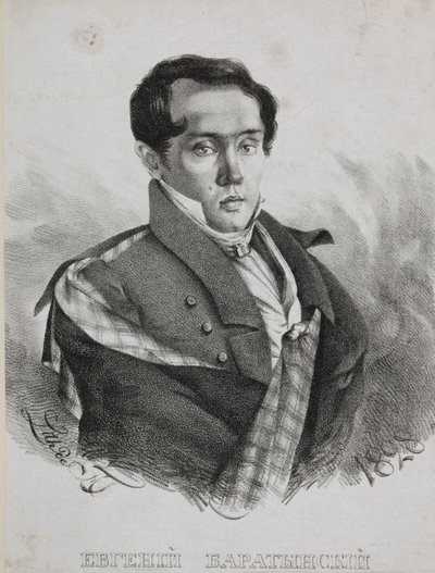 صورة للشاعر يفغيني أبراموفيتش باراتينسكي 1800-1844 ، 1828. بواسطة Carl von Hampeln