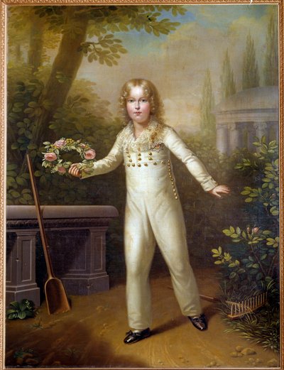 صورة للطفل إيجلون (1811-1832) ملك روما نابليون الثاني ، دوق رايششتات ، ابن الإمبراطور نابليون الأول في سن الثامنة تقريبًا. لوحة كارل ساليس (1791-1870) (ec.autr.) القرن التاسع عشر ، متحف Kunsthistorische بواسطة مبيعات كارل فون