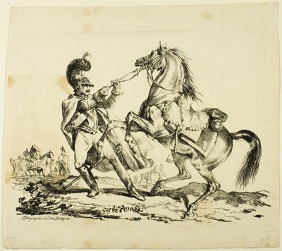 Cuirassier على قدميه يحد من تربية حصانه بواسطة كارل فيرنت