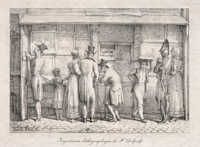 طباعة Delpech الطباعة الحجرية ، ج. 1818. بواسطة كارل فيرنت