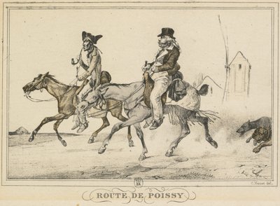 مشاهد من الحياة اليومية والطرق والمسارات: الطريق إلى Poissy بواسطة تم النشر بواسطة Bance