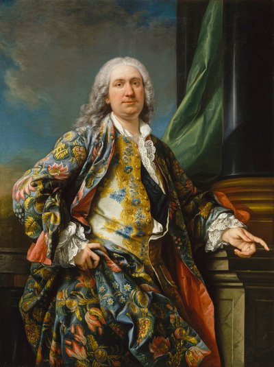 صورة لرجل غير معروف ، كاليفورنيا 1735-1739 بواسطة كارل فان لو