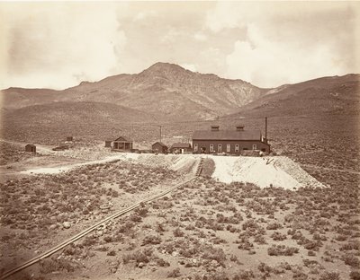 مباني نفق سوترو ، 1875 ، طبع كاليفورنيا. 1876. بواسطة كارلتون إيمونز واتكينز