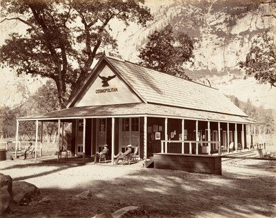 صالون كوزموبوليتان ، كاليفورنيا. 1872 ، طبع كاليفورنيا. 1876. بواسطة كارلتون إيمونز واتكينز