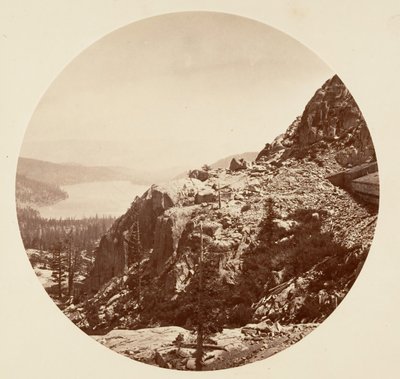 بحيرة دونر. CPR R ، كاليفورنيا. 1878. بواسطة كارلتون إيمونز واتكينز
