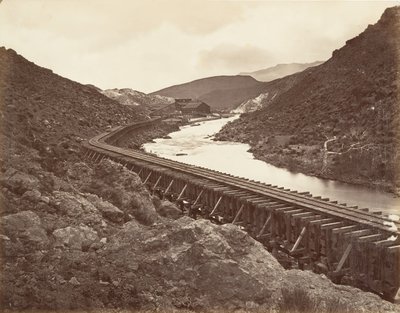 مطحنة الكوارتز من يوريكا وفلوم ، نيفادا ، 1875 ، طبعت كاليفورنيا. 1876. بواسطة كارلتون إيمونز واتكينز