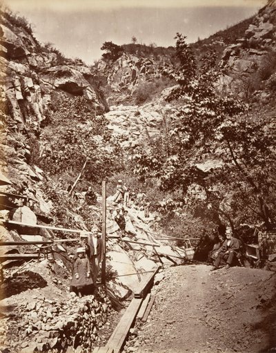 ينابيع الكبريت الساخنة ، سانتا باربرا ، 1876 ، مطبوعة كاليفورنيا. 1876. بواسطة كارلتون إيمونز واتكينز
