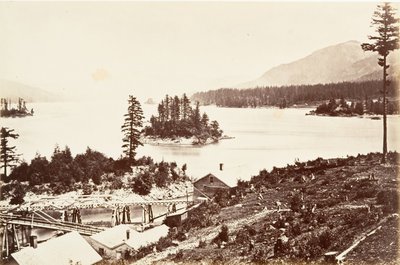 جزر في أبر كاسكيدز ، أوريغون ، 1867 ، طبعت كاليفورنيا. 1876. بواسطة كارلتون إيمونز واتكينز