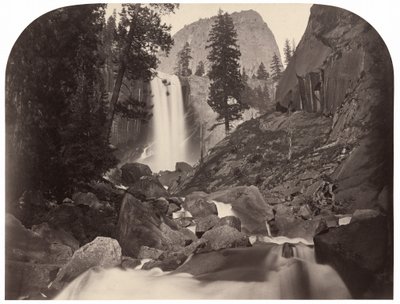 Piwyac، Vernal Fall، 300 قدم، يوسمايت، 1861. بواسطة كارلتون إيمونز واتكينز