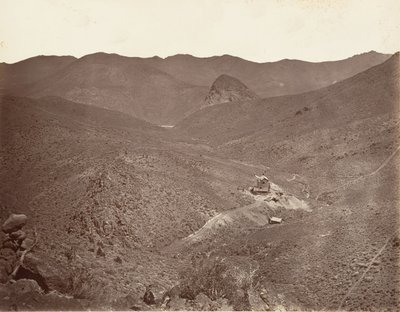 Sutro Tunnel Shaft رقم 2 ، 1875 ، مطبوع ca. 1876. بواسطة كارلتون إيمونز واتكينز