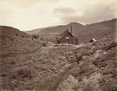 Sutro Tunnel Shaft رقم 3 ، 1875 ، مطبوع ca. 1876. بواسطة كارلتون إيمونز واتكينز