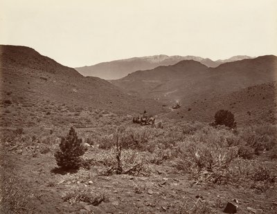 طريق نفق سوترو إلى مدينة فيرجينيا ، 1875 ، طبع كاليفورنيا. 1876. بواسطة كارلتون إيمونز واتكينز