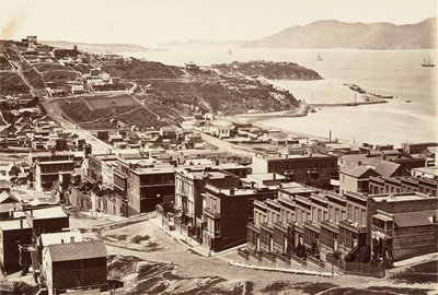 البوابة الذهبية ، 1868-69 ، مطبوعة كاليفورنيا. 1876. بواسطة كارلتون إيمونز واتكينز