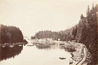 جسر الأسنان ، أوريغون ، 1867 ، طبع كاليفورنيا. 1876. بواسطة كارلتون إيمونز واتكينز