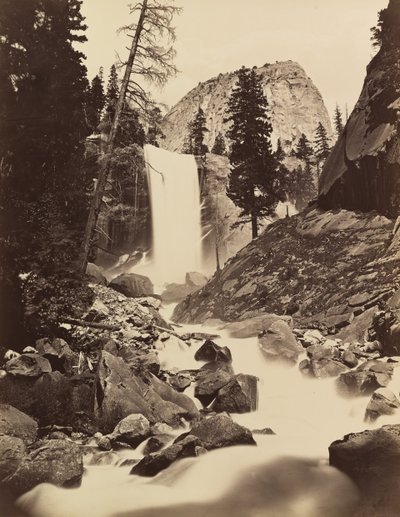 Vernal Fall ، Yosemite ، 1865-66 ، طبع كاليفورنيا. 1875. بواسطة كارلتون إيمونز واتكينز