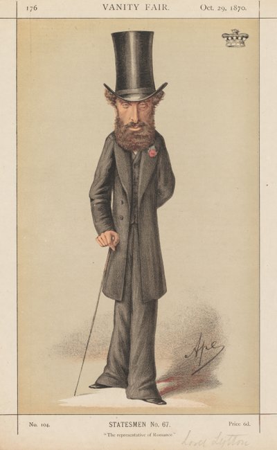 Vanity Fair: Statesmen No. 67 "The Representative of Romance" بواسطة كارلو (قرد) بيليجريني
