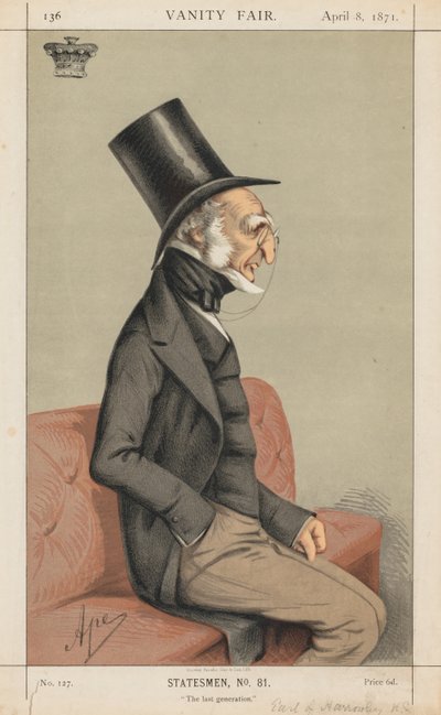 فانيتي فير: رجل الدولة رقم 81 الجيل الأخير ، 1871. بواسطة كارلو