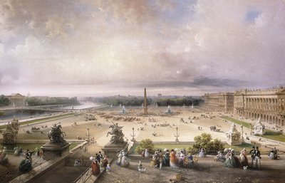 ساحة الكونكورد ، باريس ، 1853 بواسطة كارلو بوسولي