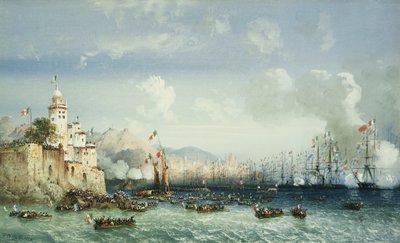 الحرب في إيطاليا: جنوة ، وصول الإمبراطور نابليون الثالث ، 1859 بواسطة كارلو بوسولي