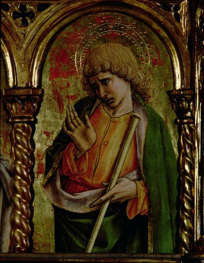 سانت جيمس ذا ليس ، التفاصيل من SantEmidio polyptych ، 1473 تمبرا على تفاصيل اللوحة 76636 بواسطة كارلو كريفيلي