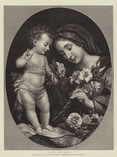 العذراء والطفل بواسطة Carlo Dolci