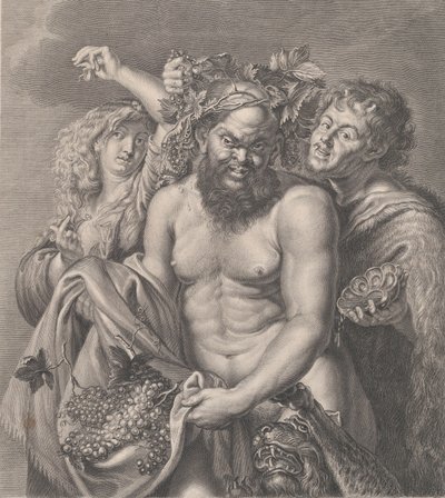 Bacchus برفقة Bacchante and a faun ، 1768 بواسطة جيوفاني باتيستا سيبرياني
