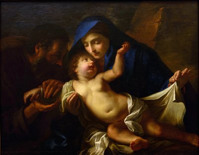 العائلة المقدسة par Maratta، Carlo (1625-1713). زيت على قماش ، نهاية القرن السابع عشر ، متحف الدولة أ. راديشيف للفنون ، ساراتوف بواسطة كارلو ماراتا أو ماراتي