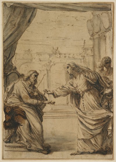 عائلة Rospigliosi تكريمًا للبابا كليمنت التاسع ، 1667-1669 بواسطة كارلو ماراتا أو ماراتي