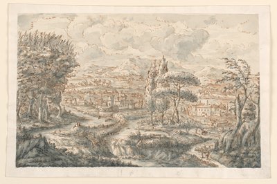 الرسم، الوادي، 1750-70 بواسطة كارلو مارشوني