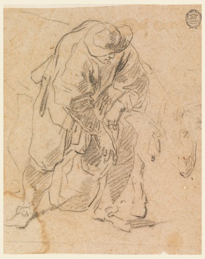 رسم، فلاح مع حقيبة، 1728-1778 بواسطة كارلو مارشوني