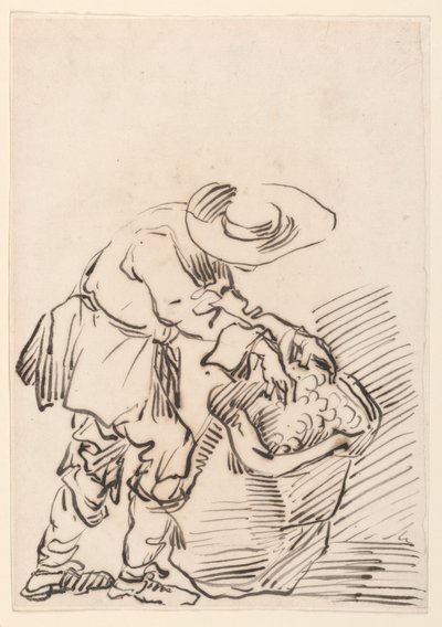 رسم، فلاح عامل، 1728-1778 بواسطة كارلو مارشوني