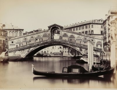 منظر للقناة الكبرى مع بونتي دي ريالتو في البندقية. تقريبا. 1865-1875 بواسطة كارلو نايا