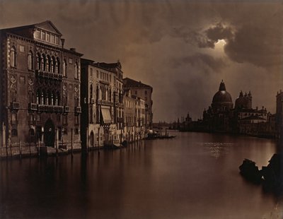 [منظر ليلي للقناة الكبرى ، البندقية] ، كاليفورنيا. 1875. بواسطة كارلو نايا